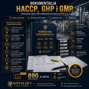Tworzenie dokumentacji HACCP / GHP / GMP - księga dostosowana do Twojego zakładu