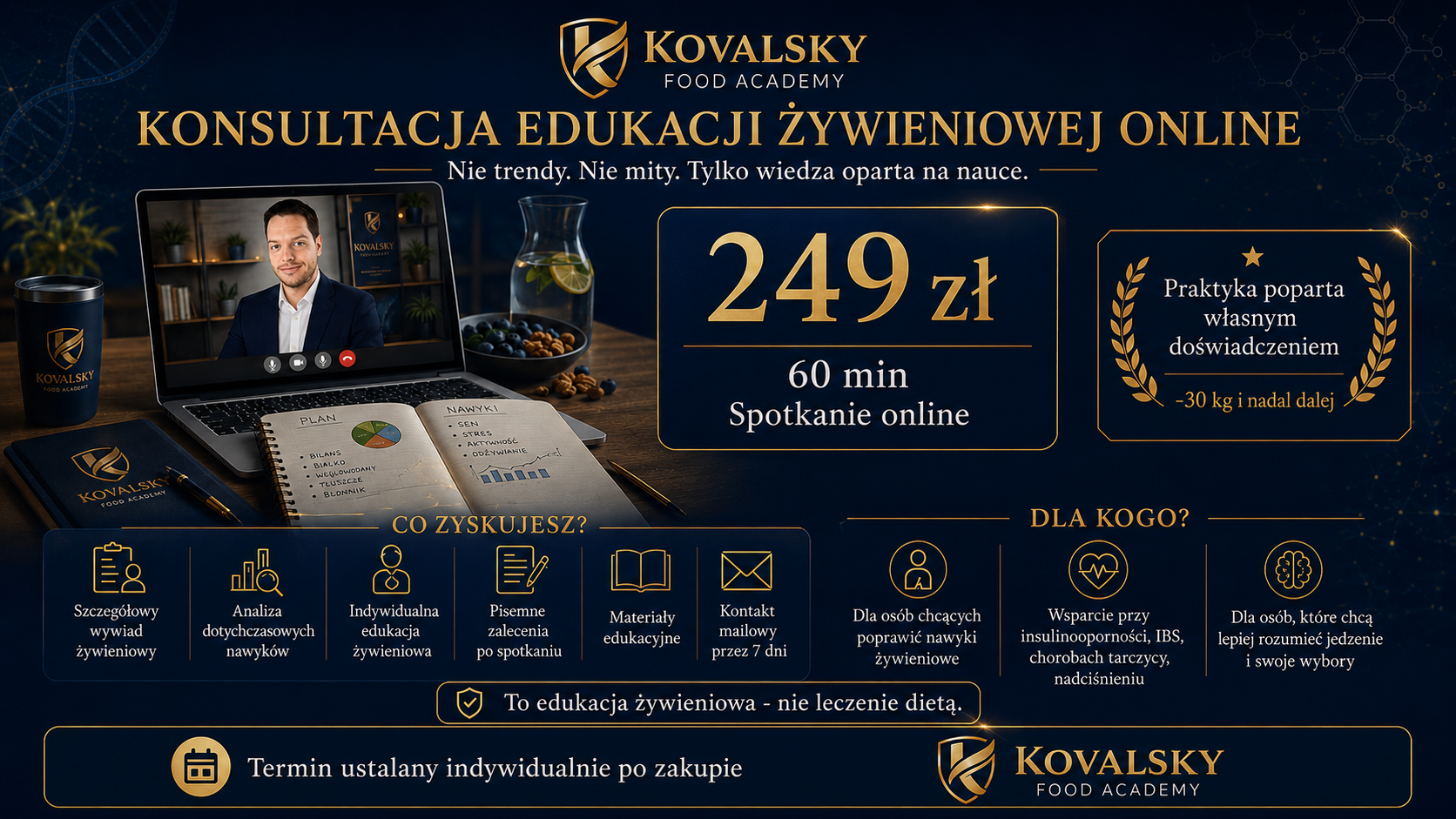 Edukacja żywieniowa online – czym jest i co zyskujesz decydując się na konsultację?