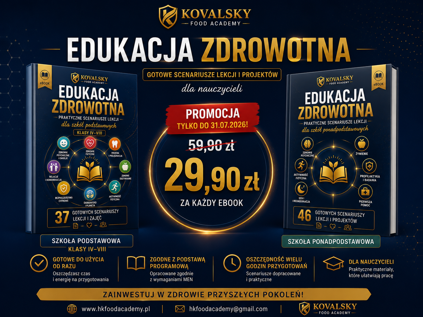 Edukacja zdrowotna w szkole – gotowe scenariusze lekcji w promocji do 31 lipca 2026 roku
