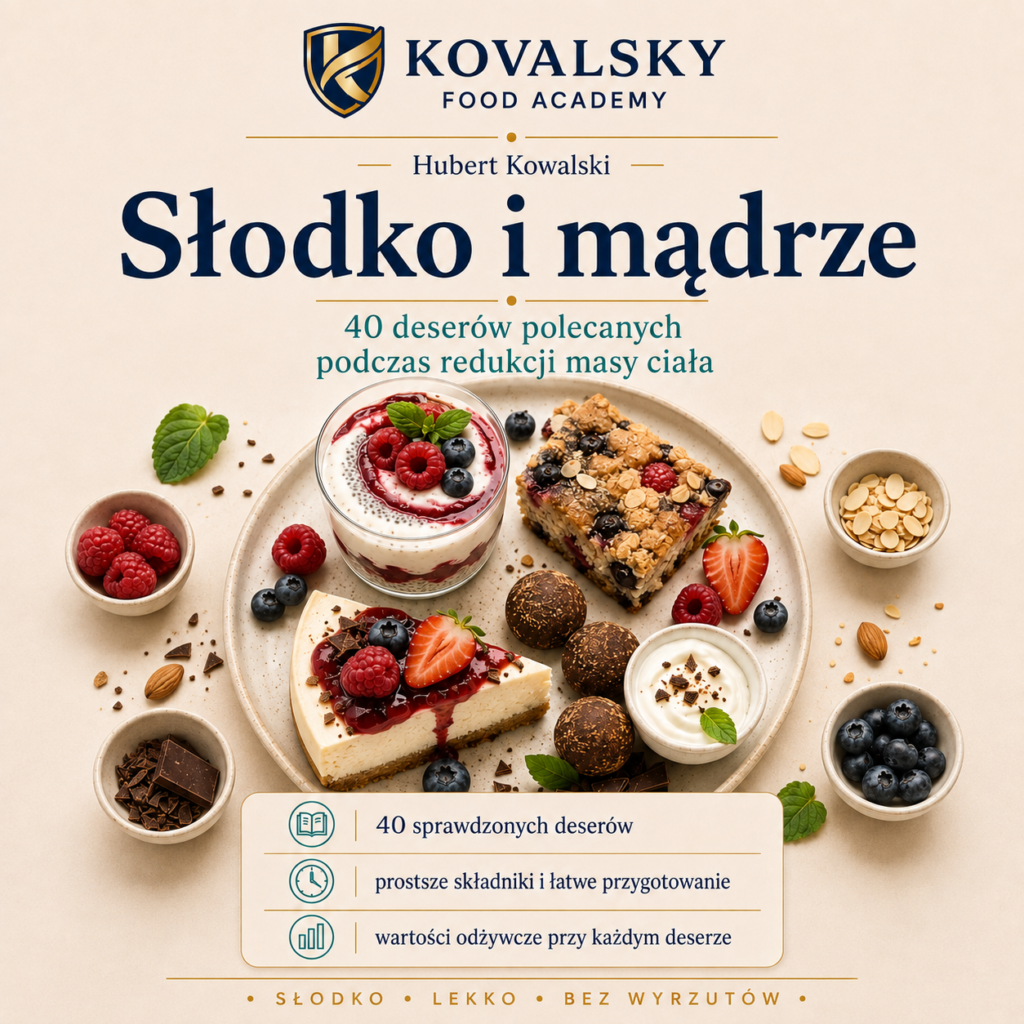 Słodko i mądrze. 40 przepisów polecanych przy redukcji masy ciała.
