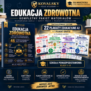 Edukacja zdrowotna - scenariusze, karty pracy i plakaty dla szkoły ponadpodstawowej